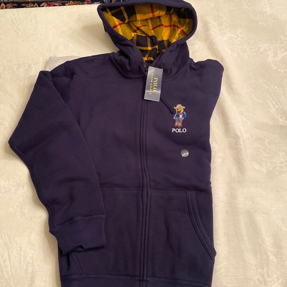 Polo Ralph Lauren Zip Front Bear Hooded sweatshirt